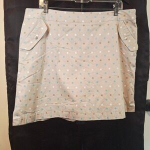 Liz Golf Dot Patterned Skort Sz 16